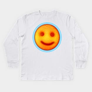 Smiley Potato Face Kids Long Sleeve T-Shirt